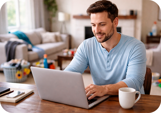 Support agent on phone